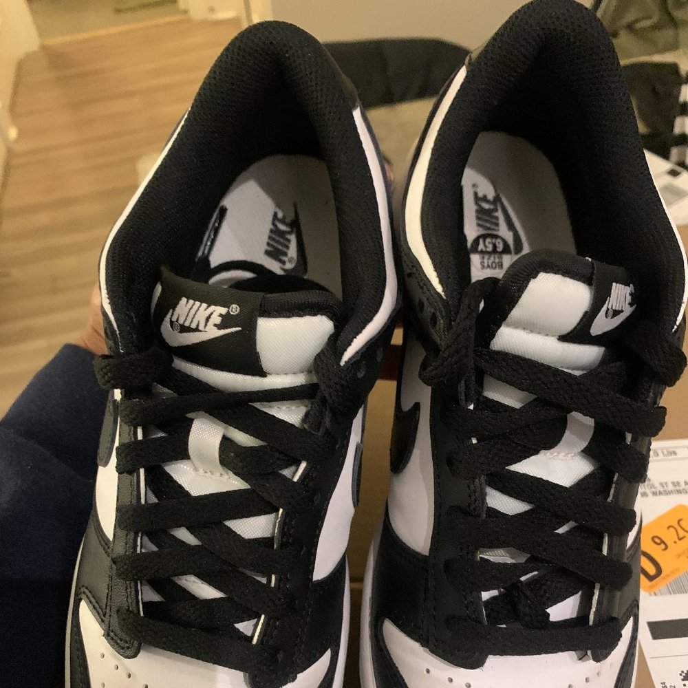 Nike Dunks Low-Top Pandas (Black And White) Size … - image 1